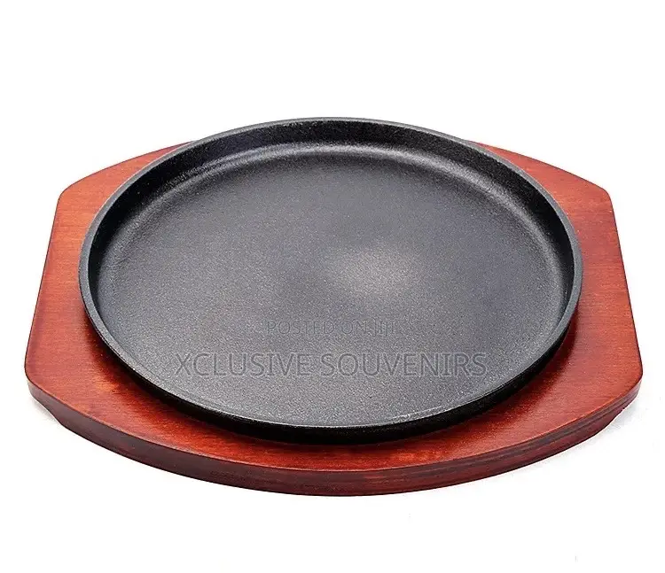 Cast Iron Cooking Cookware Sizzling Japanese Steak Plate