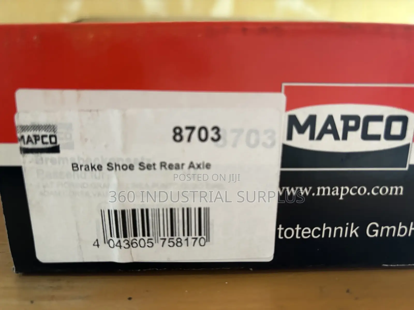 Mapco 8703 Brake Shoe Set