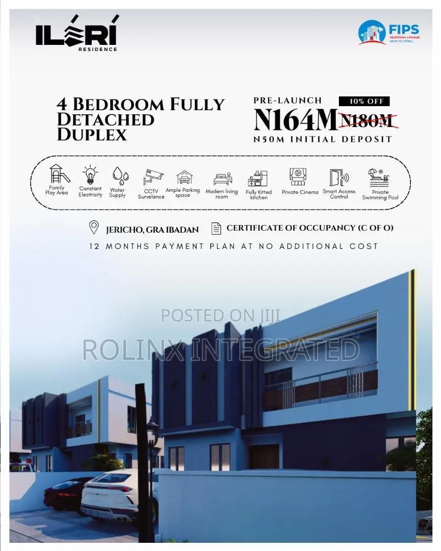 4bdrm Duplex in Jericho Gra, Ibadan for sale