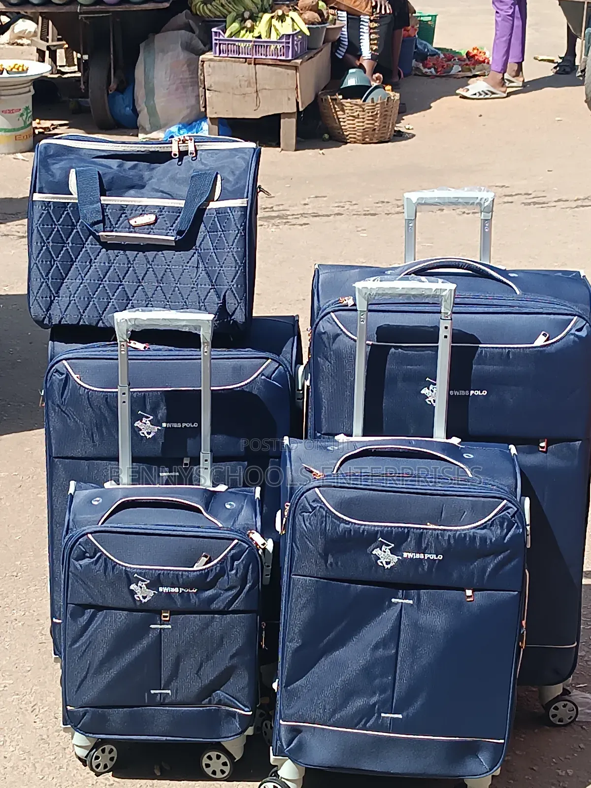 Set of 5 in 1 Swiss Polo Travelling Luggage Boxes