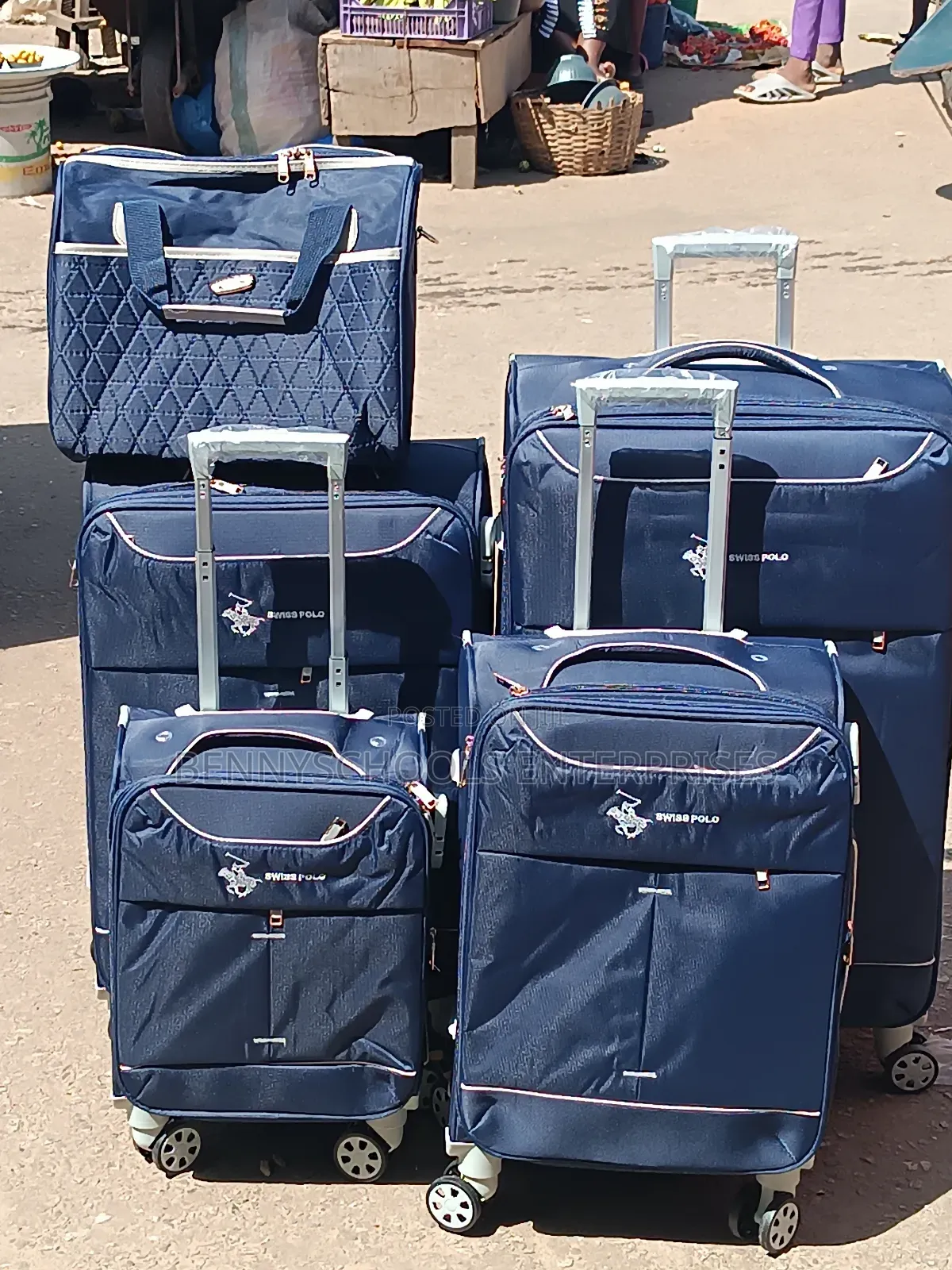 Set of 5 in 1 Swiss Polo Travelling Luggage Boxes