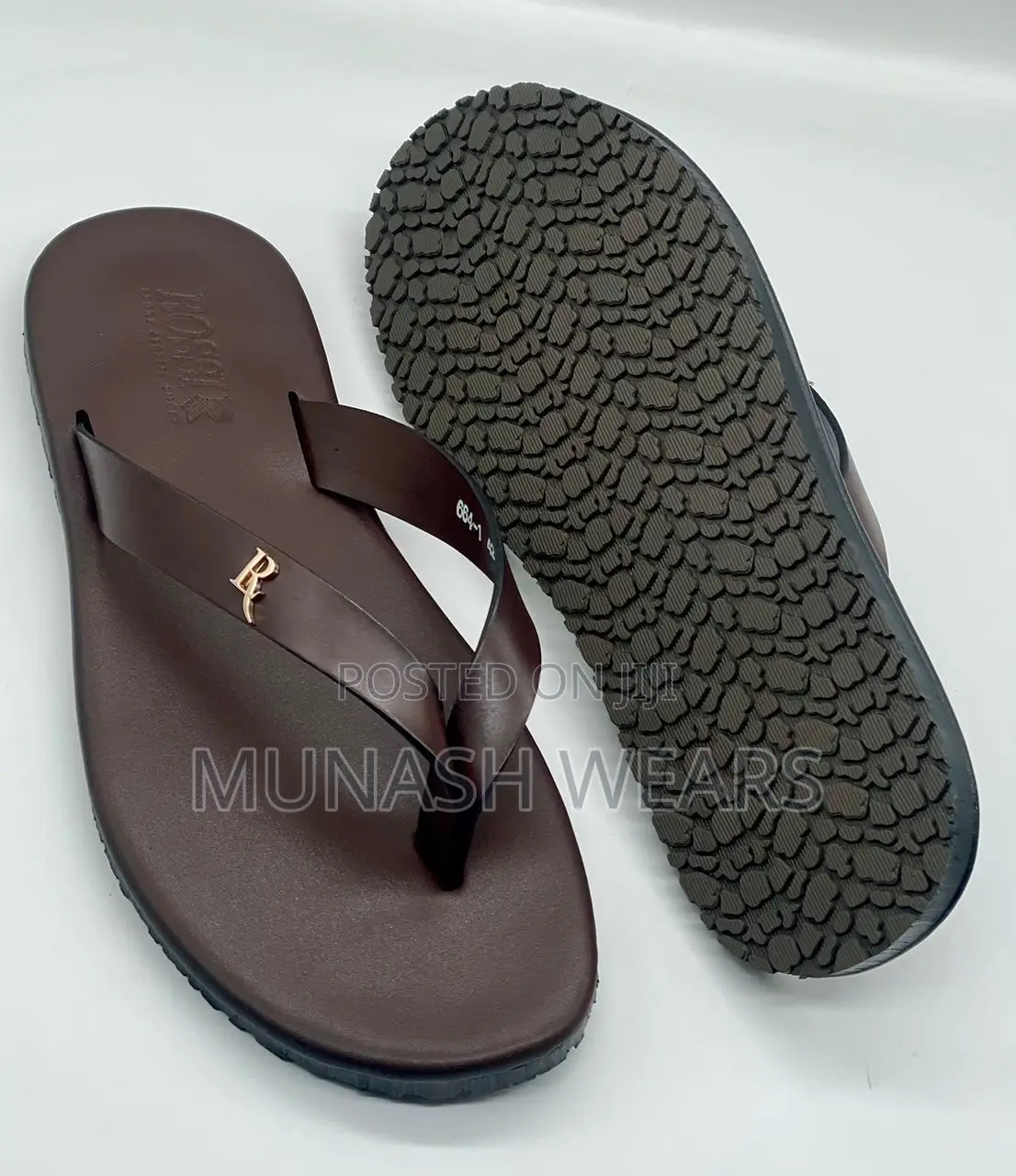 Italian Rossi Leather Slipers