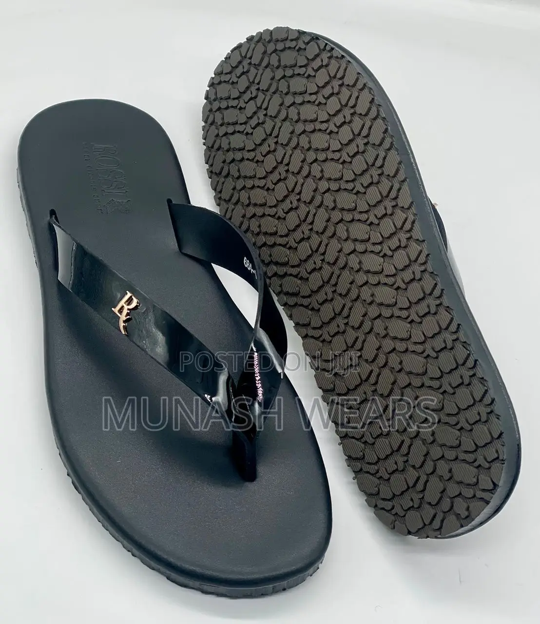 Italian Rossi Leather Slipers