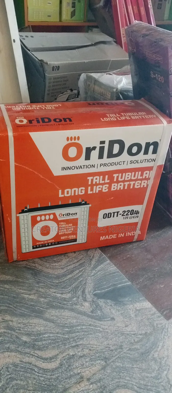 SOLAR TUBULAR Battery Oridon 220ah India,Long Lasting,