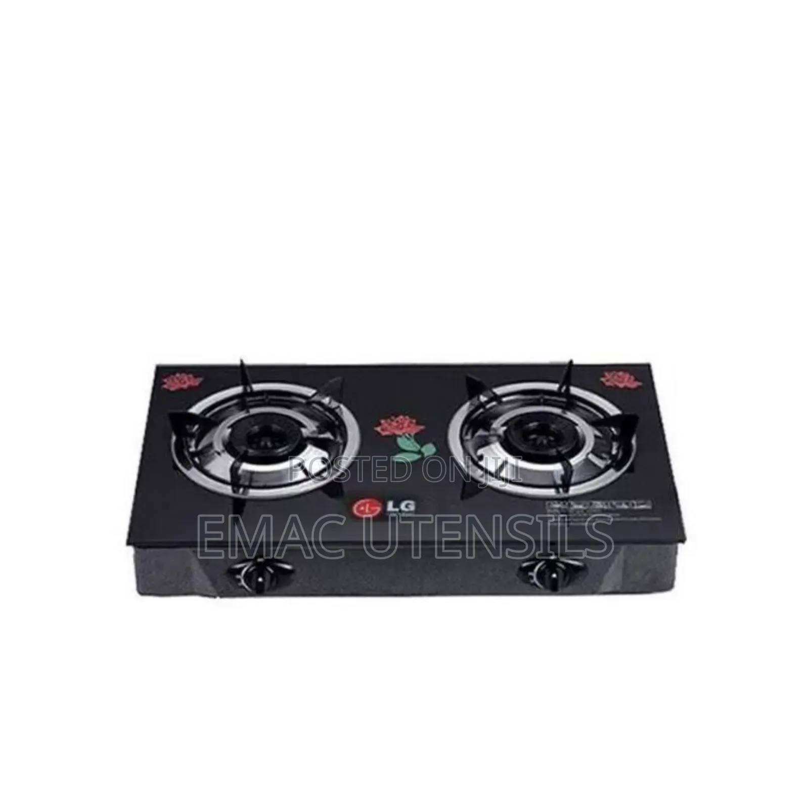 LG Table Top Glass Double Burner Gas Cooker - Auto Ignition