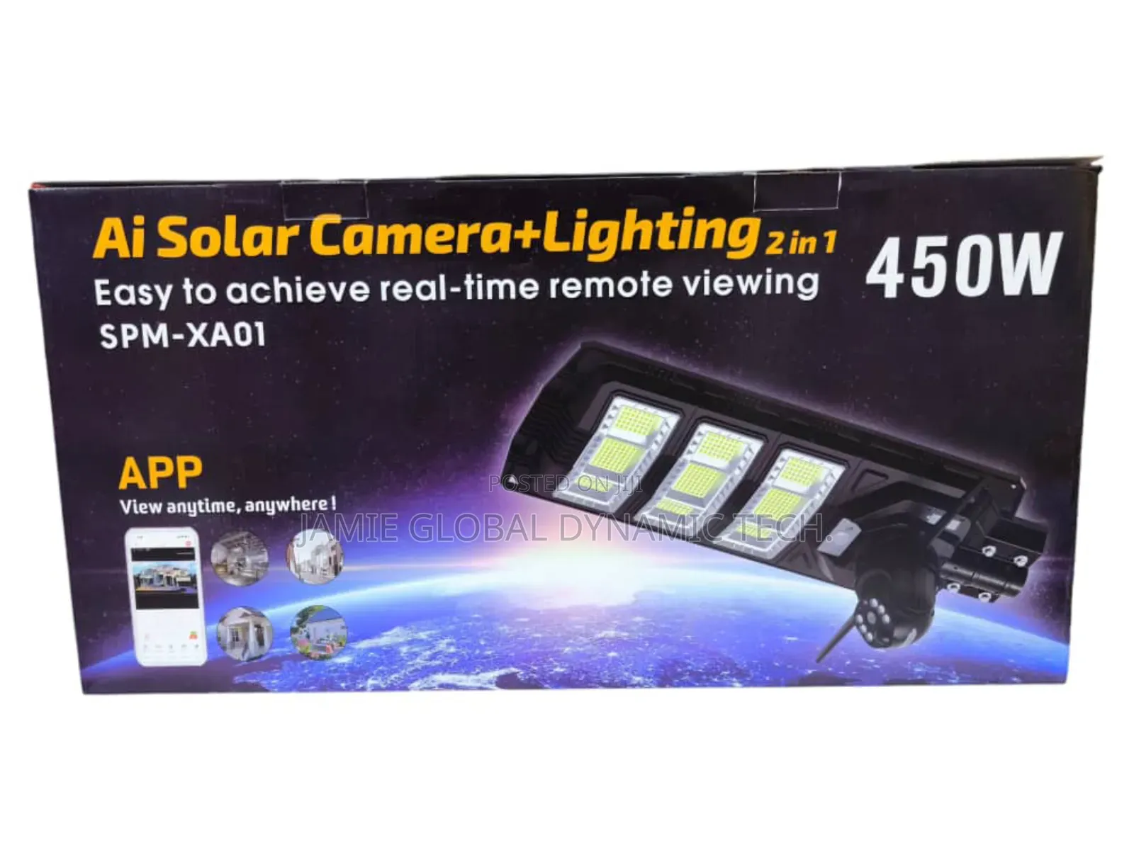 Smart AI 2in1 Solar Streetlight + CCTV Camera