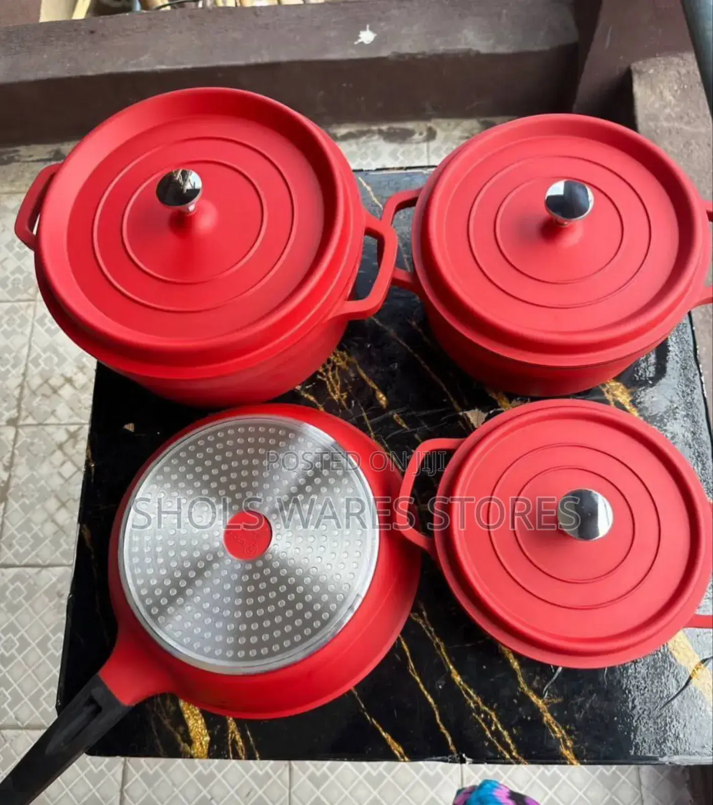 7pcs Cookware Set With Induction Bottom