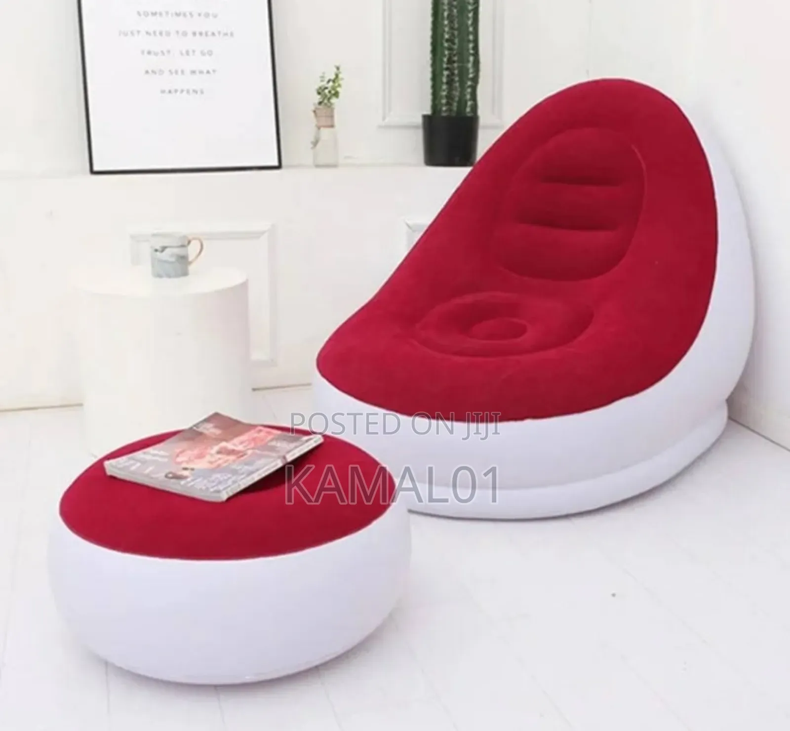 Inflatable Chair With Foot Rest