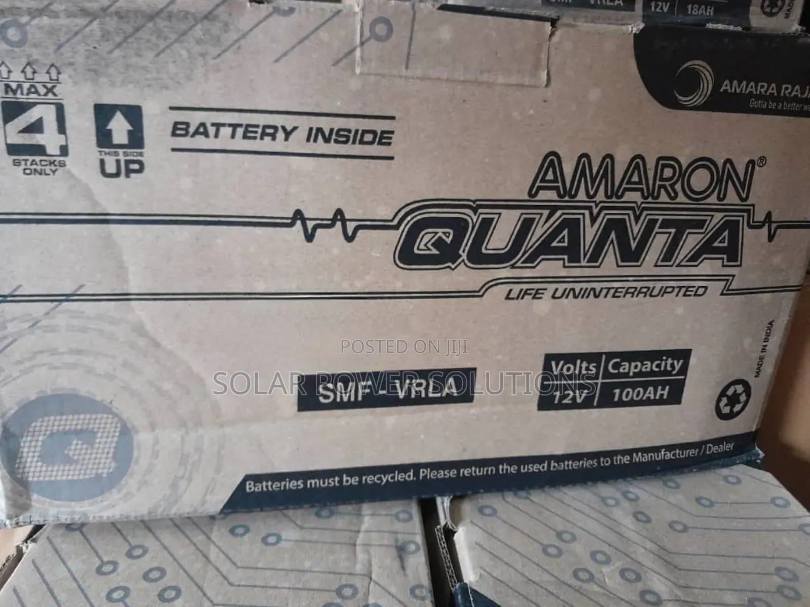 Amaron Quanta Battery 12v100ah