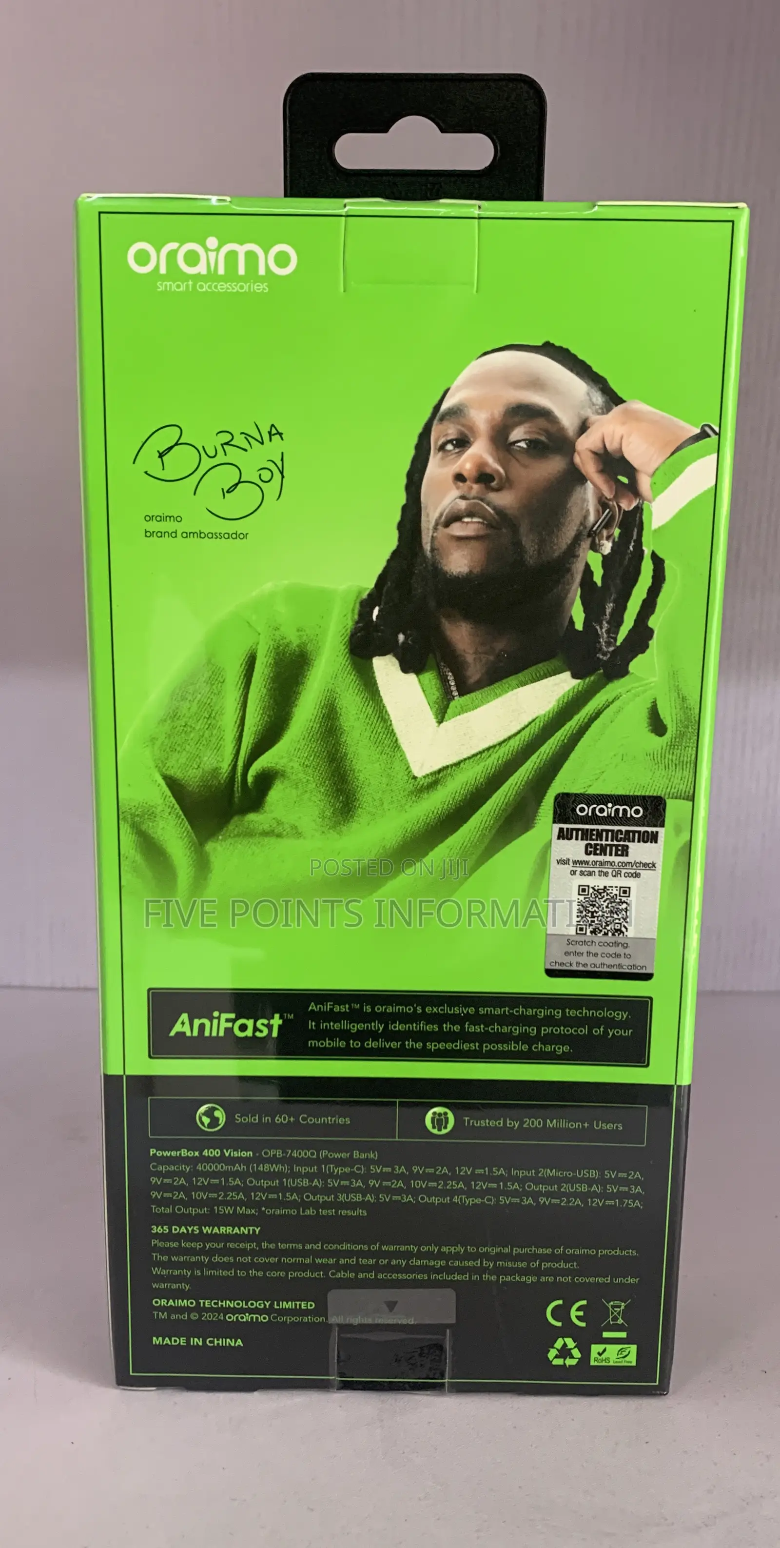 Oraimo 40,000 Mah Powerbank