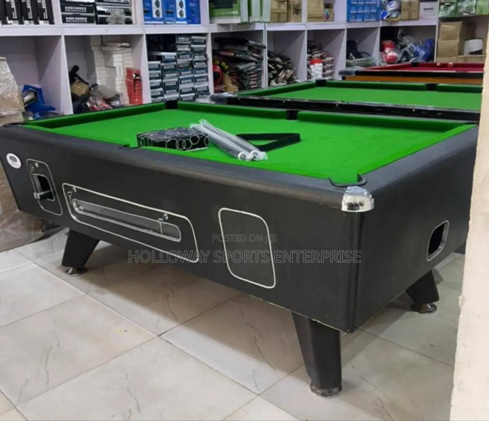 Advance Black Swish Marble and Coin Pool Table