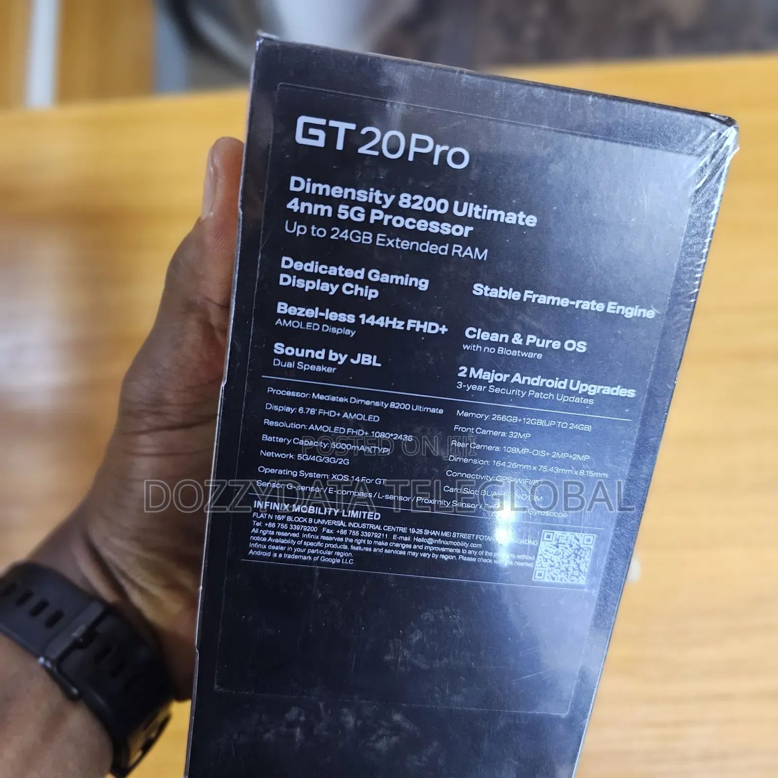 New Infinix GT 20 Pro 12 GB Black