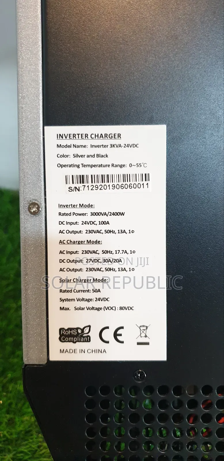 3kva 24v Jele Hybrid Inverter
