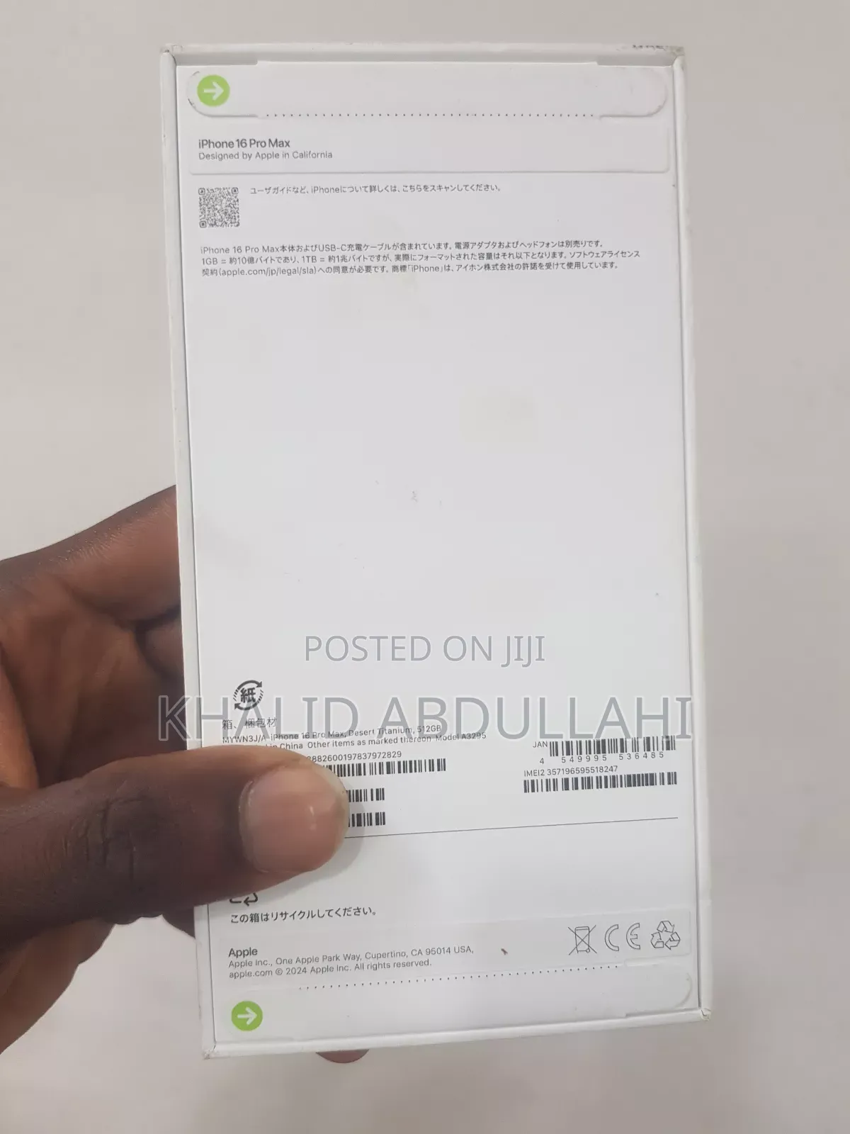New Apple iPhone 16 Pro Max 256 GB Rose Gold