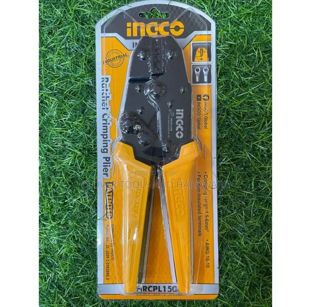 Ingco Ratchet Crimping Pliers 1.5-6mm HRCPL1506