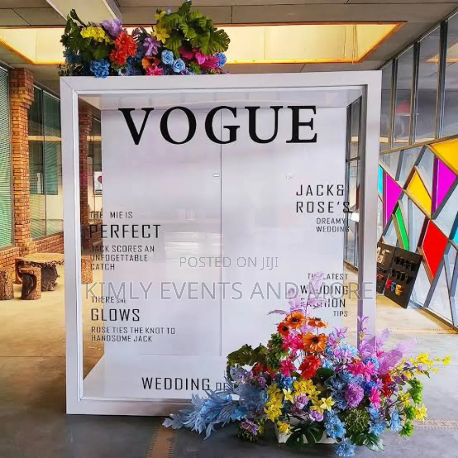 Magazine Photo Booth, Branding, Decor and Installation