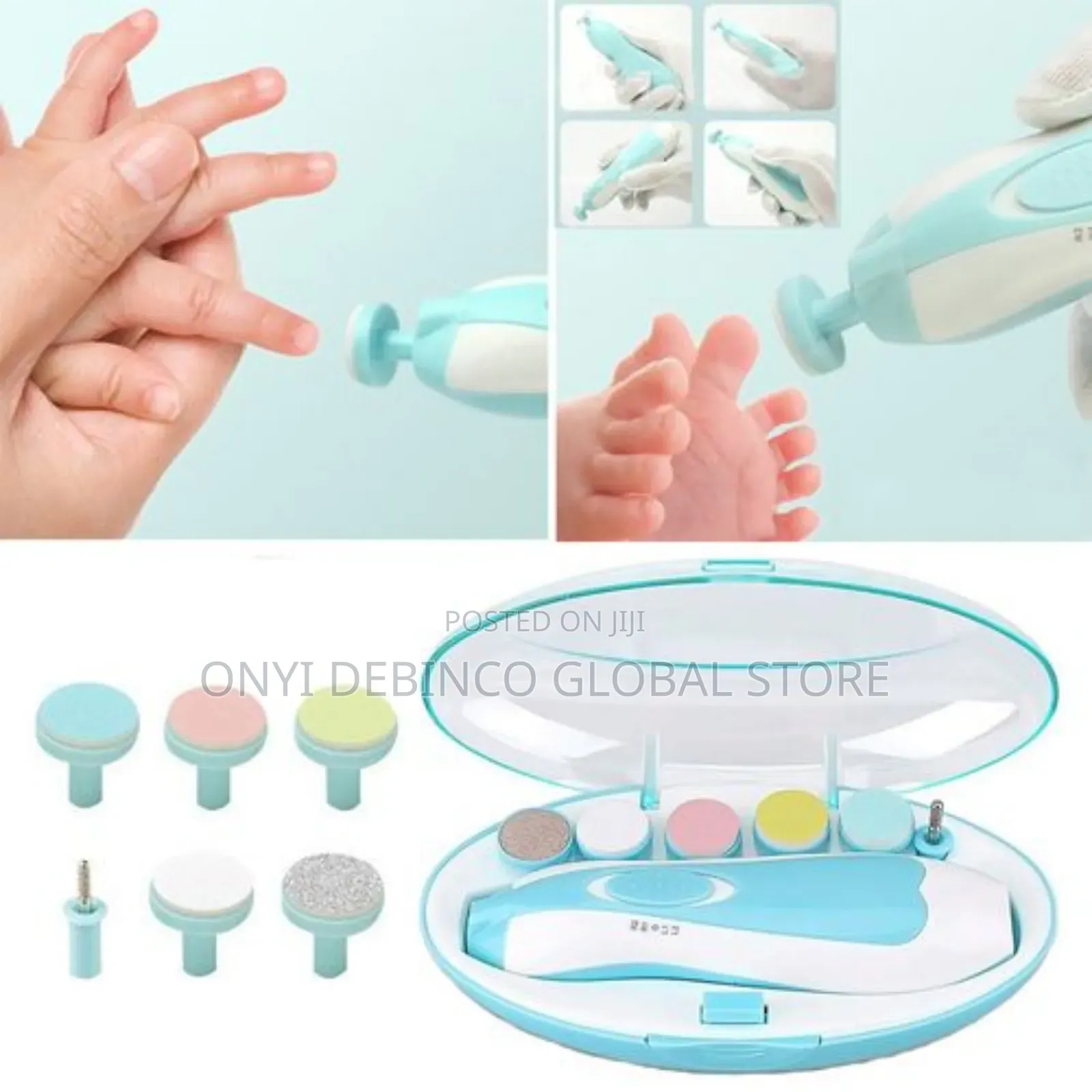 Electric Baby Nail Clippers Toes Fingernail Cutter Trimmer