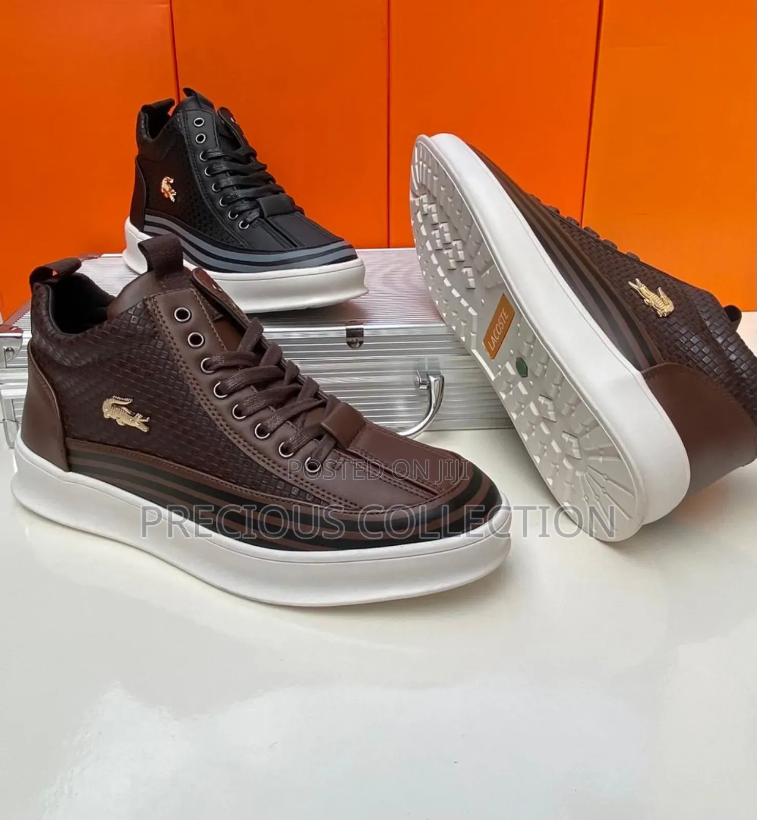 Lacoste Lace Up Ankle Double Sole Shoes