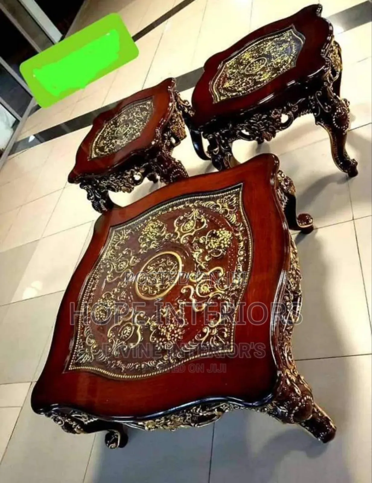 Egypt Center Table With Stool