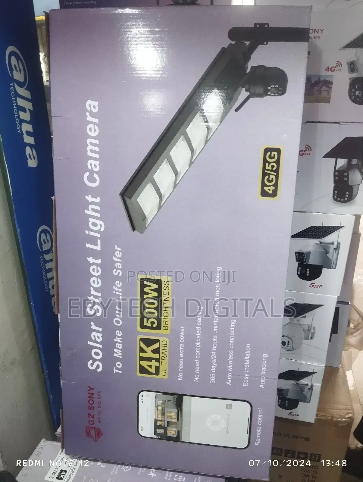 Solar Street Light Camera Ubox 4g/5g