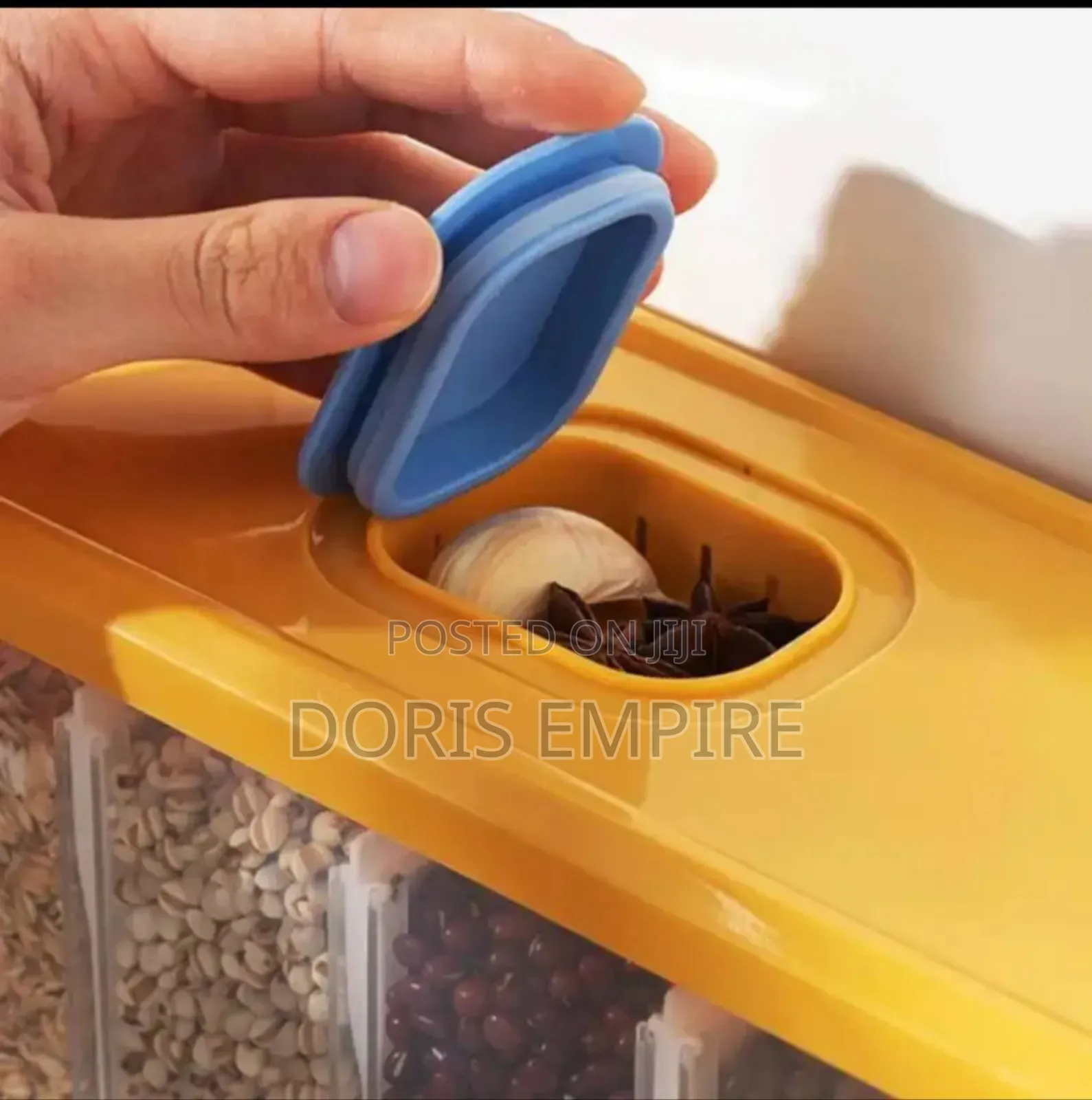 Kitchen Rice Dispensers Wall-Mounted Food Storage Container