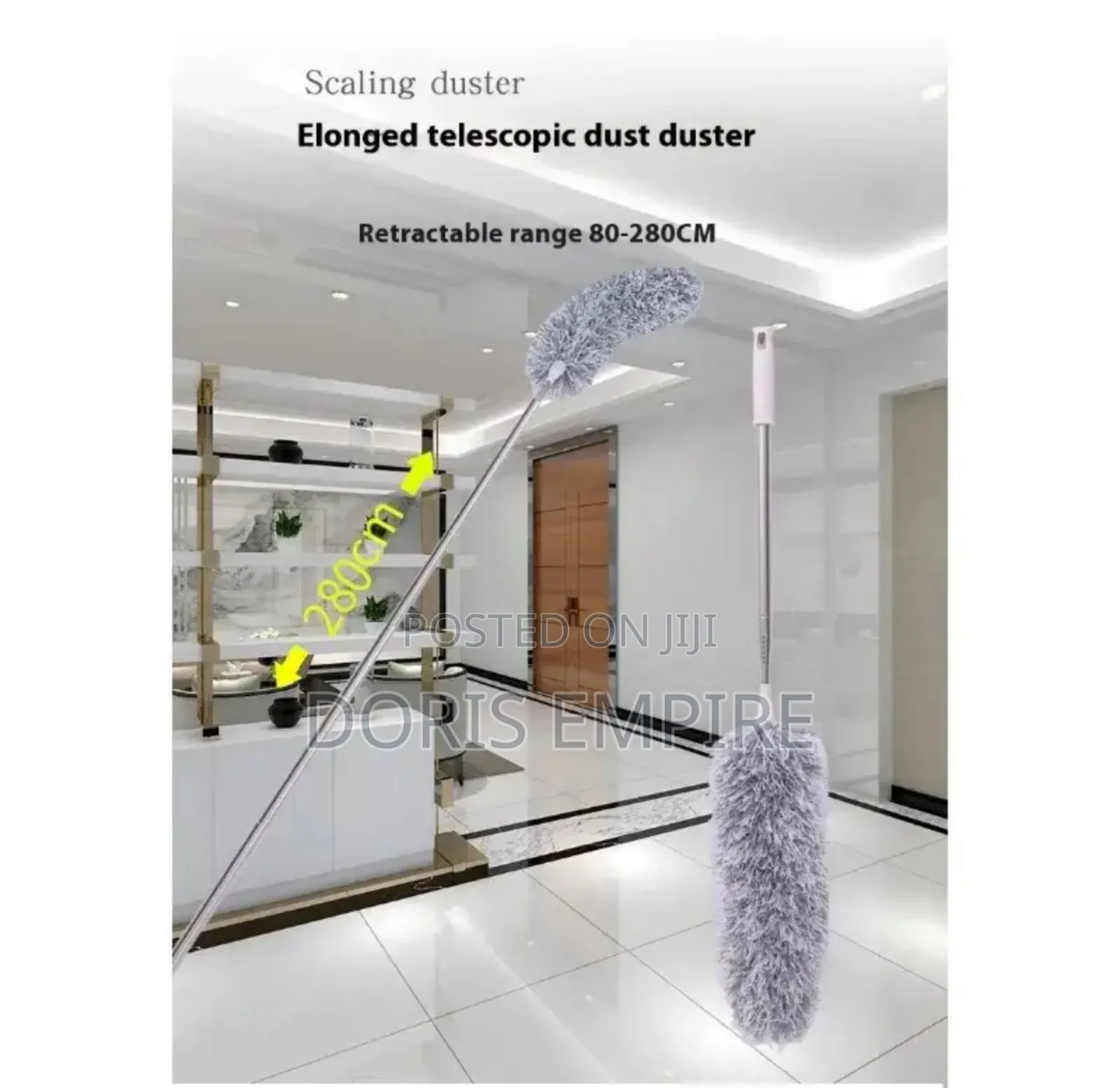 2.8m Long Telescopic Pole Electrostatic Dust Sweeping