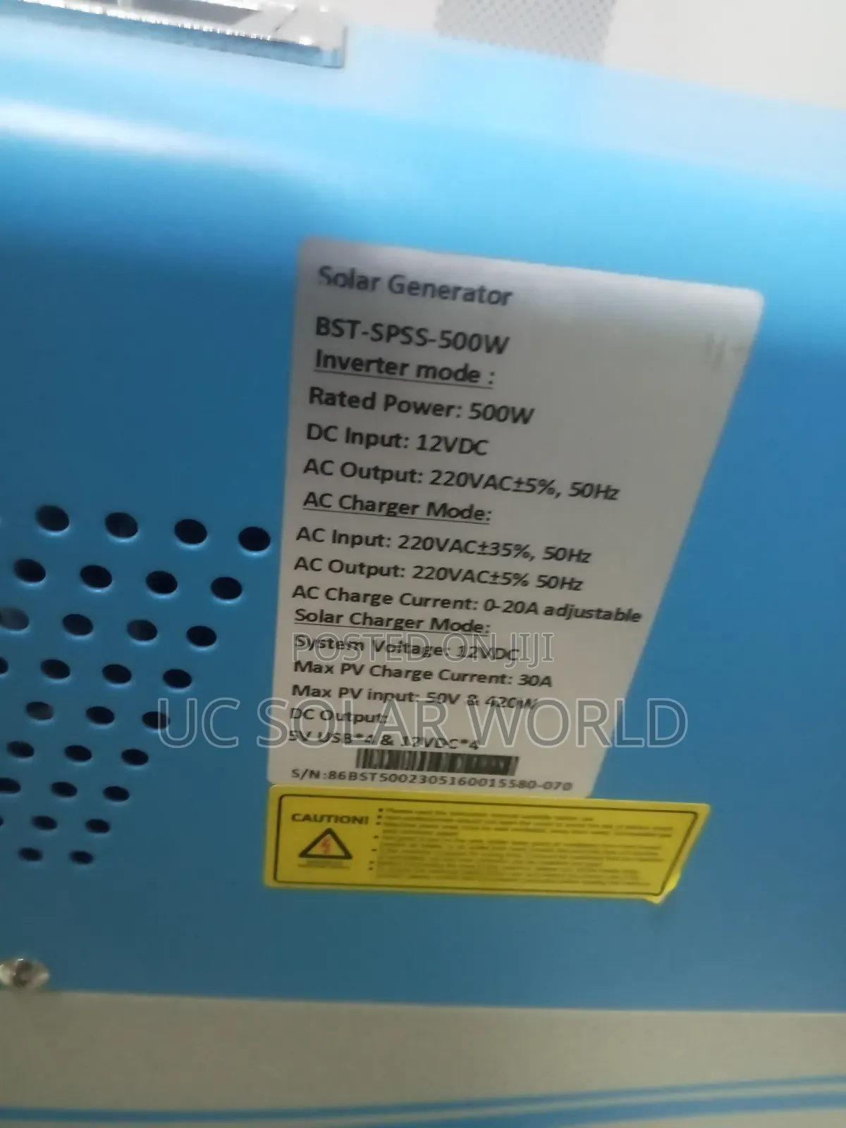 Entelechy 500w Solar Power Storage System