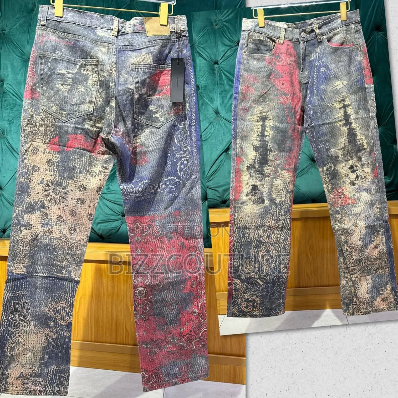 Original Abstract Denim Jeans Available in Store
