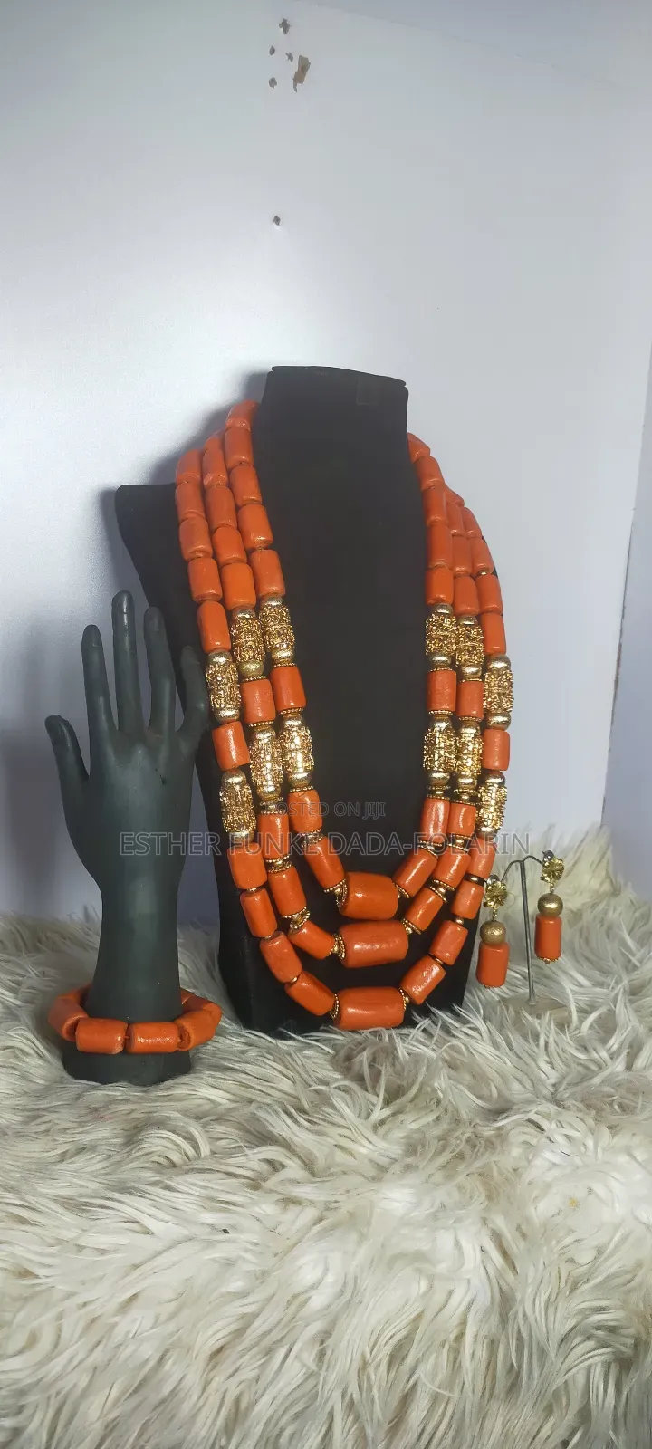 Beaded Coral Set