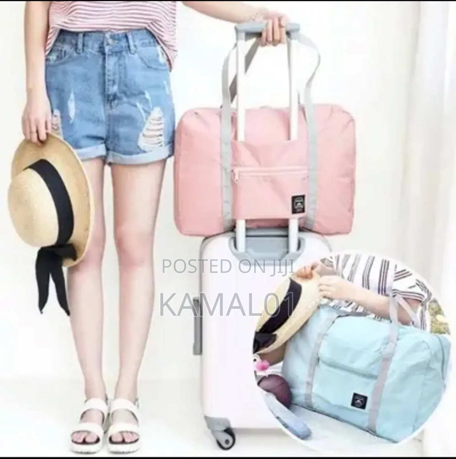 1pc Large Folding Waterproof Luggage Storage Bag Suitcase
