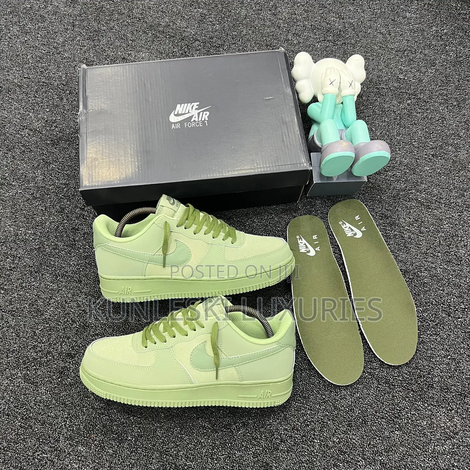 Original Nike Air Force 1 Olive Green Sneakers