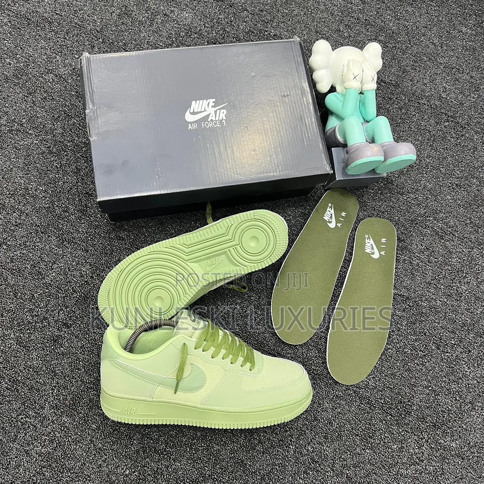 Original Nike Air Force 1 Olive Green Sneakers