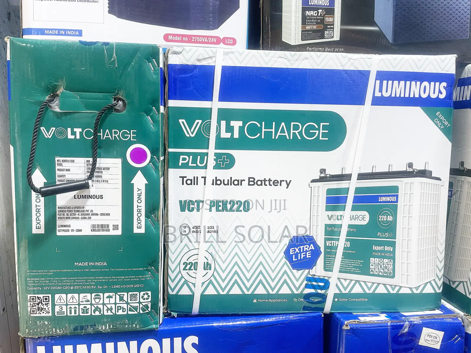 12v-220ah Luminous Solar Tubular Battery(Voltcharge Plus)