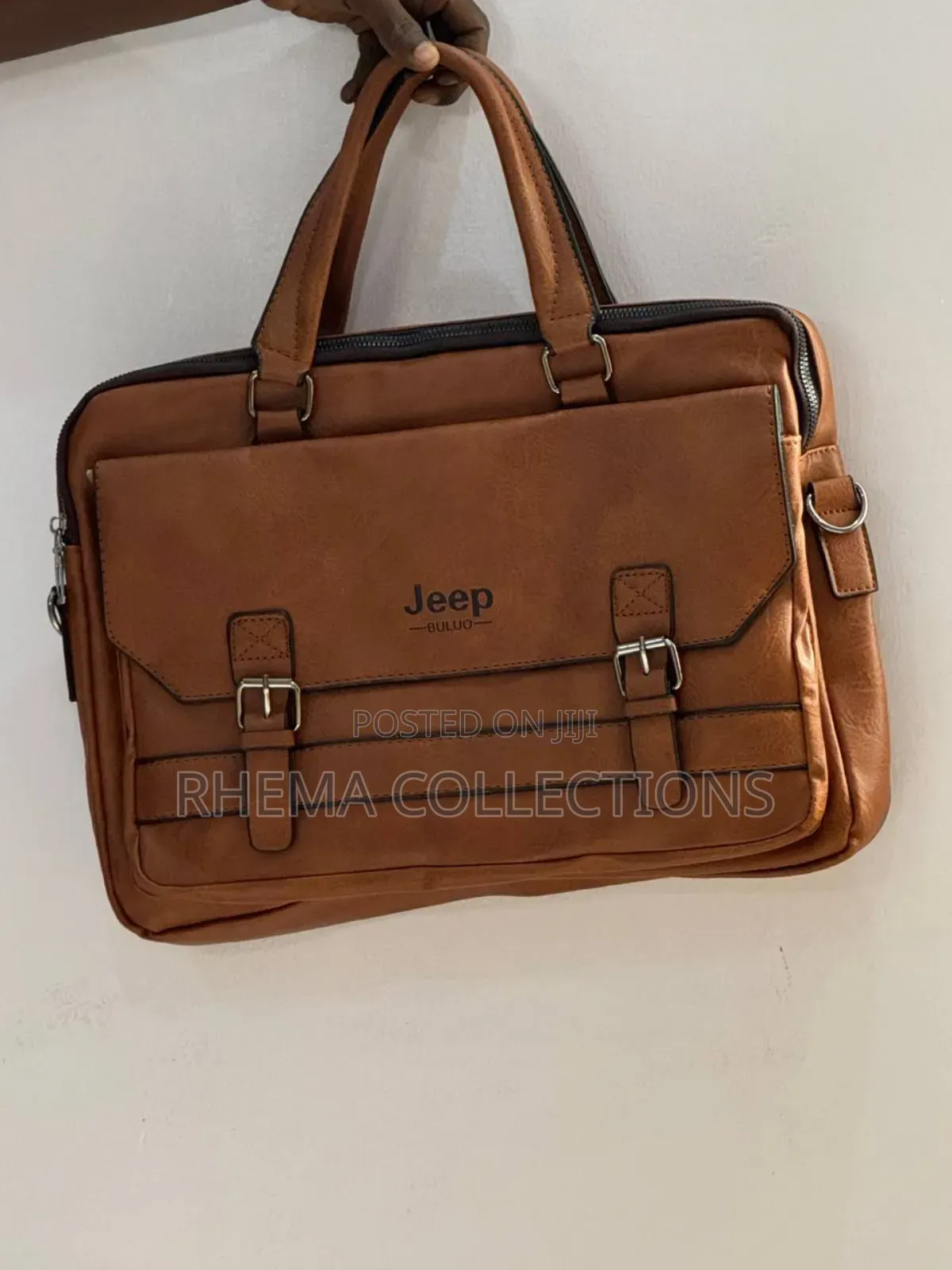 Jeep Luxury Genuine Forever Leather Men’S Office/Laptop Bag