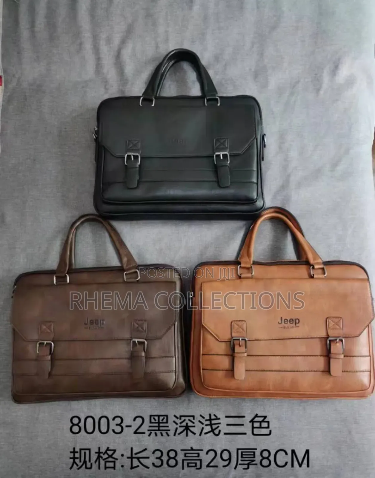 Jeep Luxury Genuine Forever Leather Men’S Office/Laptop Bag