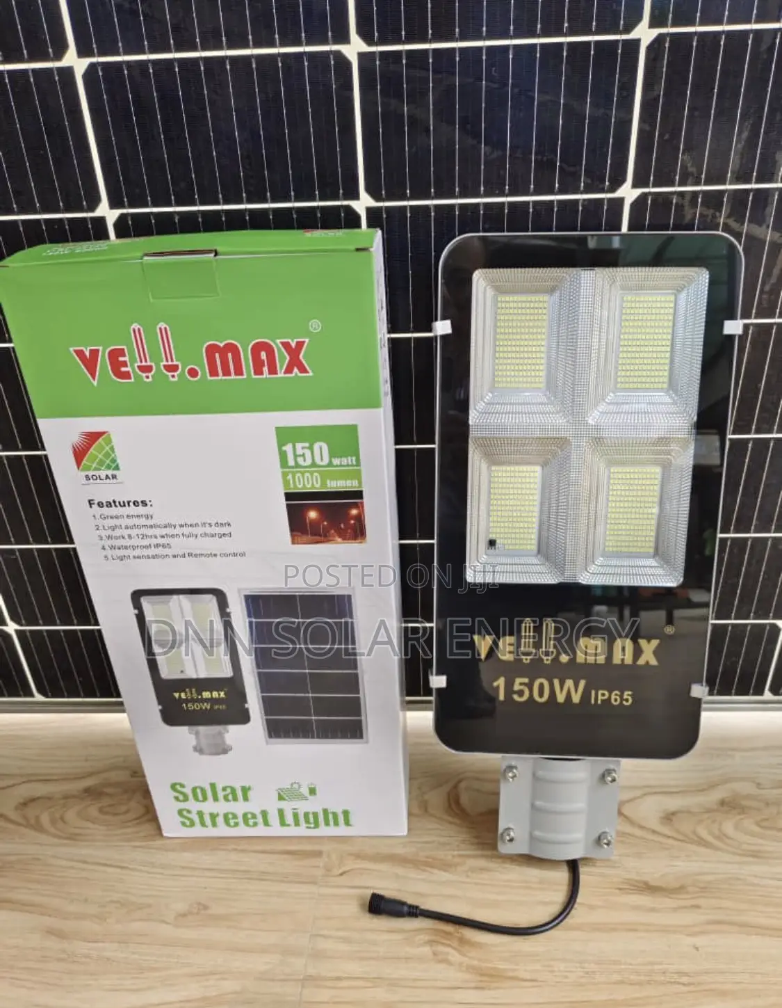 Vellmax Solar Street Light 150w