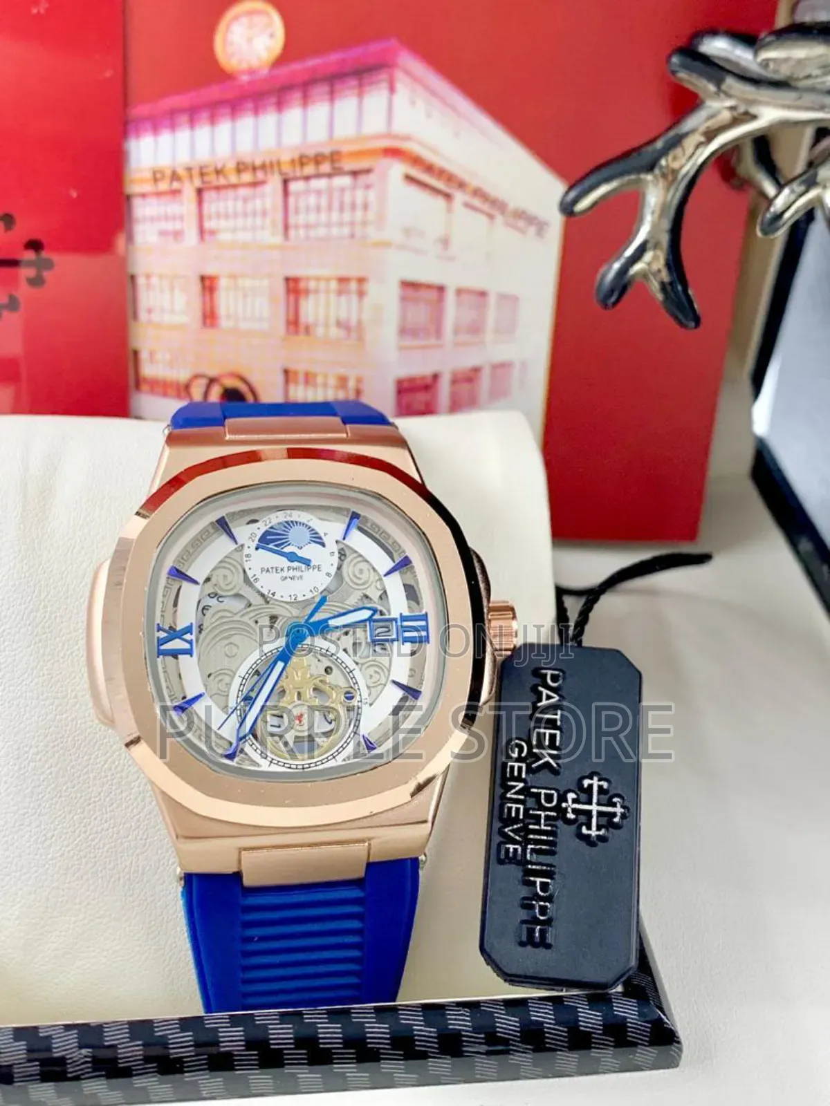 Patek Philippe Wristwatch Blue Rubber Strap
