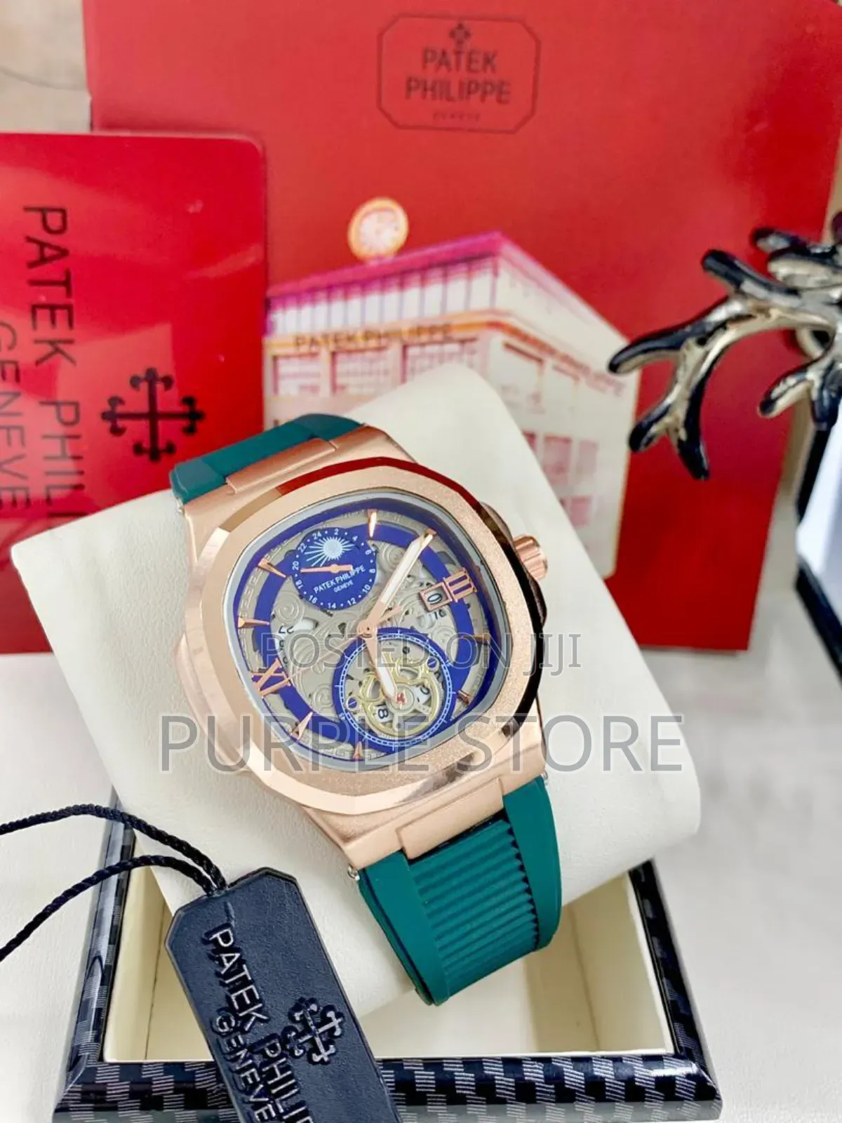 Patek Philippe Wristwatch Green Rubber Strap