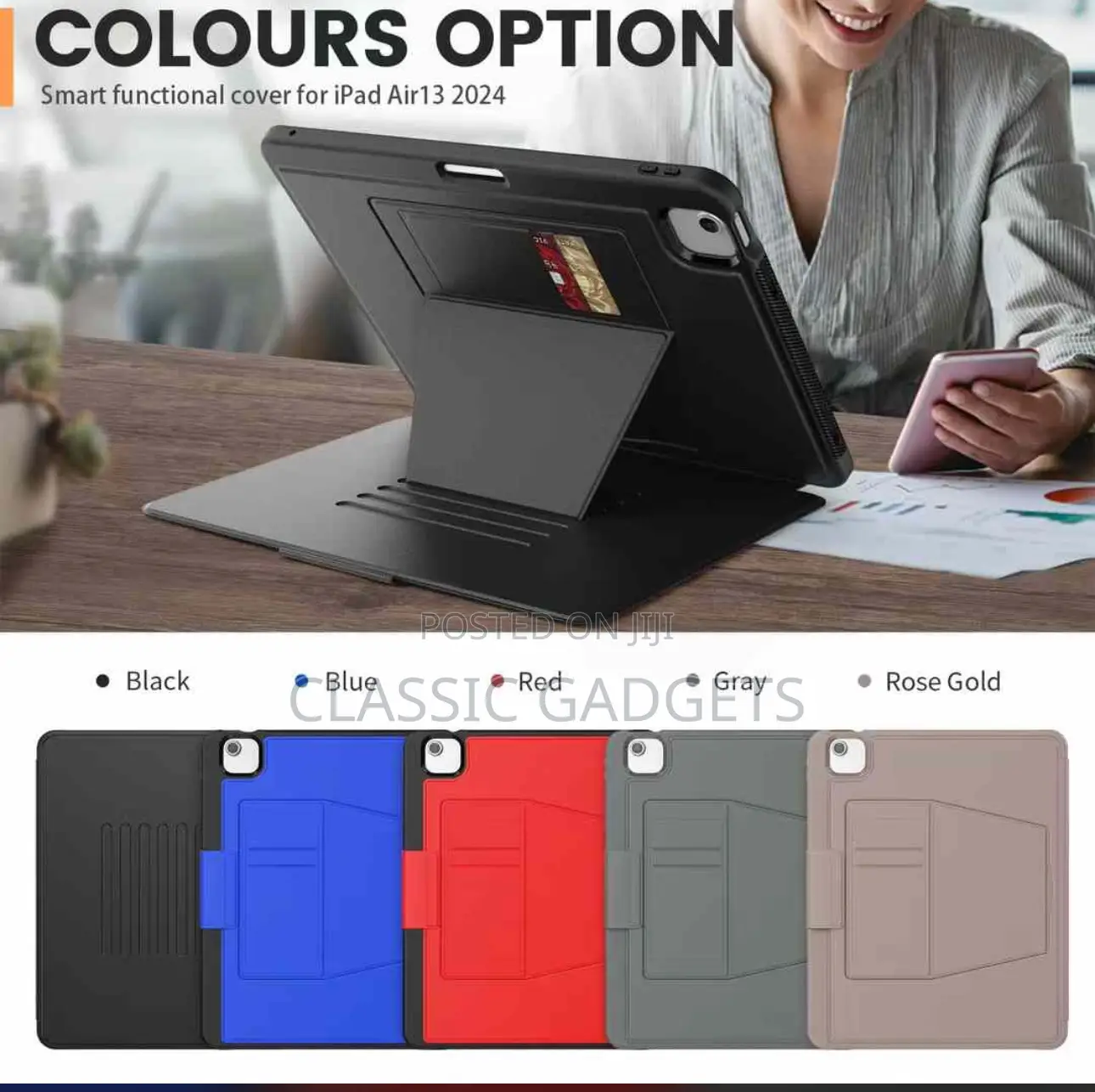 Smart B Magnetic Holder Leather Case for iPad Pro 11 2024