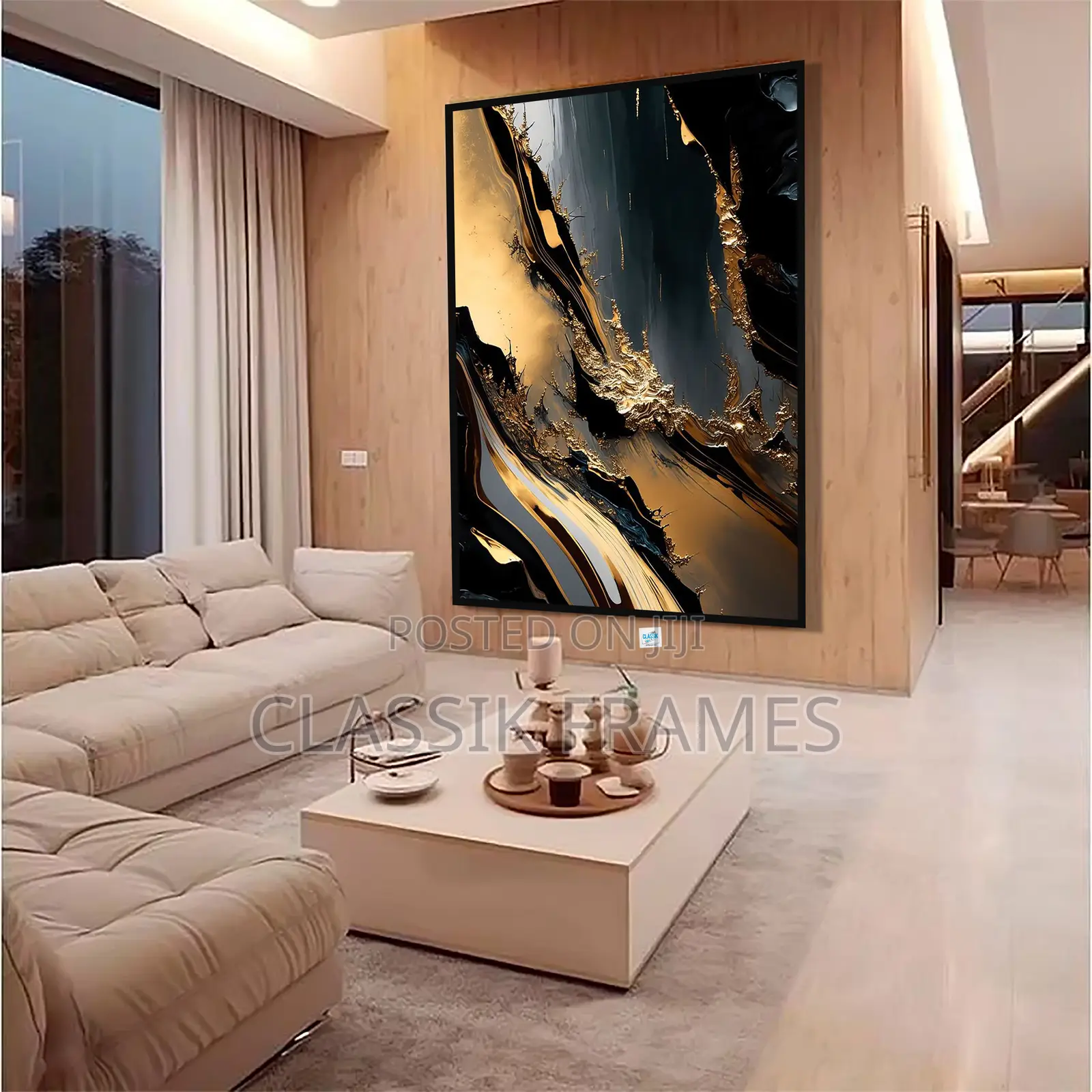 Hd Framed Acrylic Abstract Picture Painting Wallart