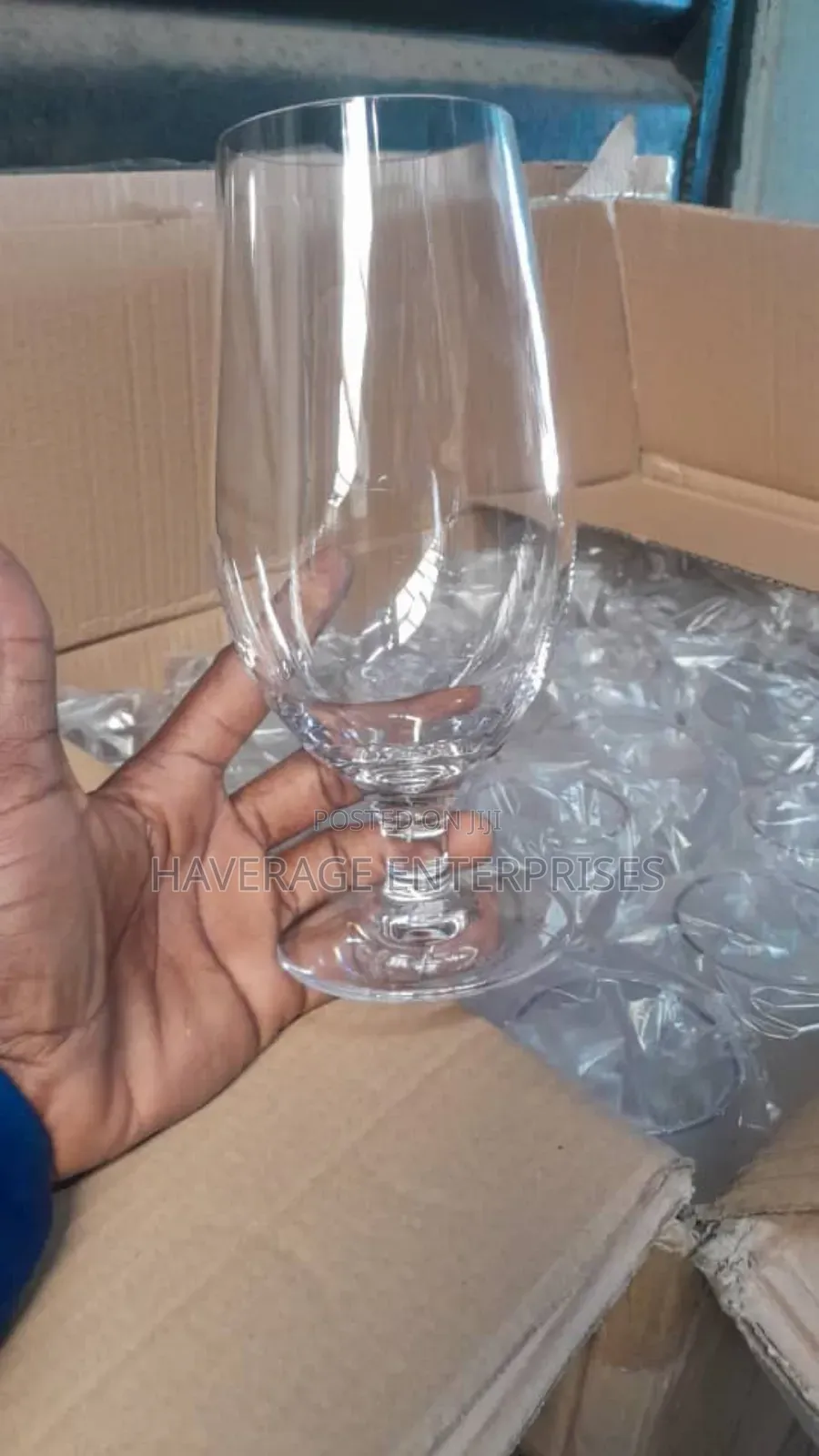 Crystal Pilsners Beer Glasses 7.5" Set of 6
