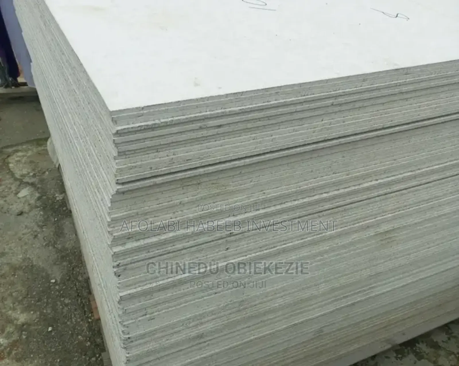 Gypsum Plaster Board 1.2 X 3m X 12 Mm Thickness