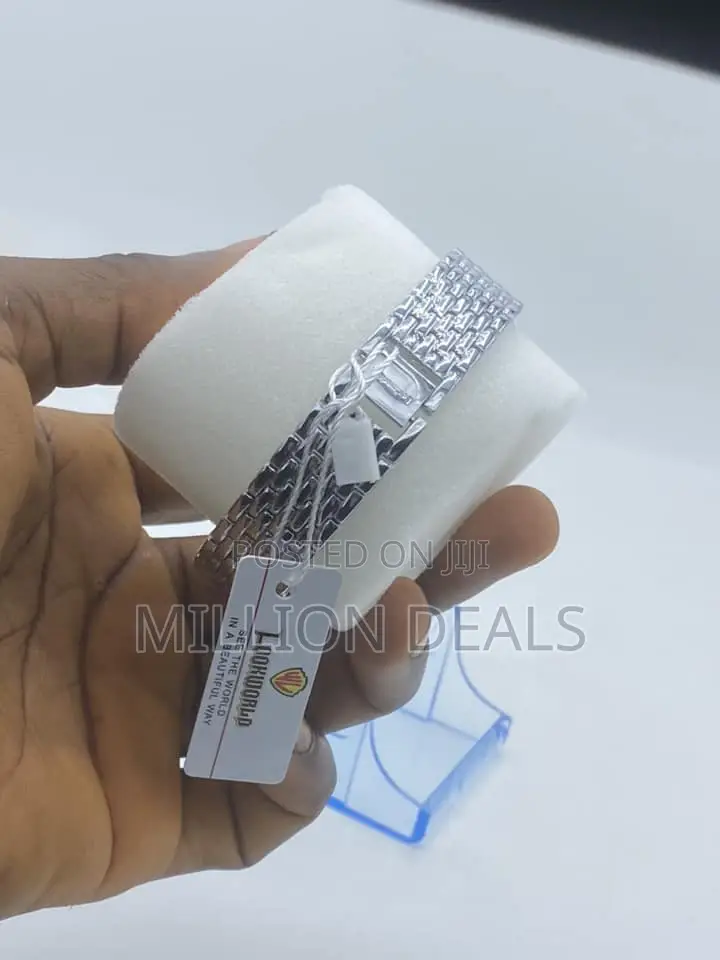 Square Unique Women's Silver Blue Wrist Watch