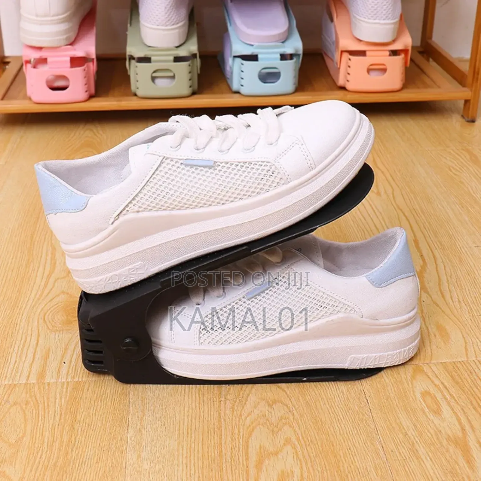 Double Layer Shoe Rack Plastic Integrated Shoe Carrier