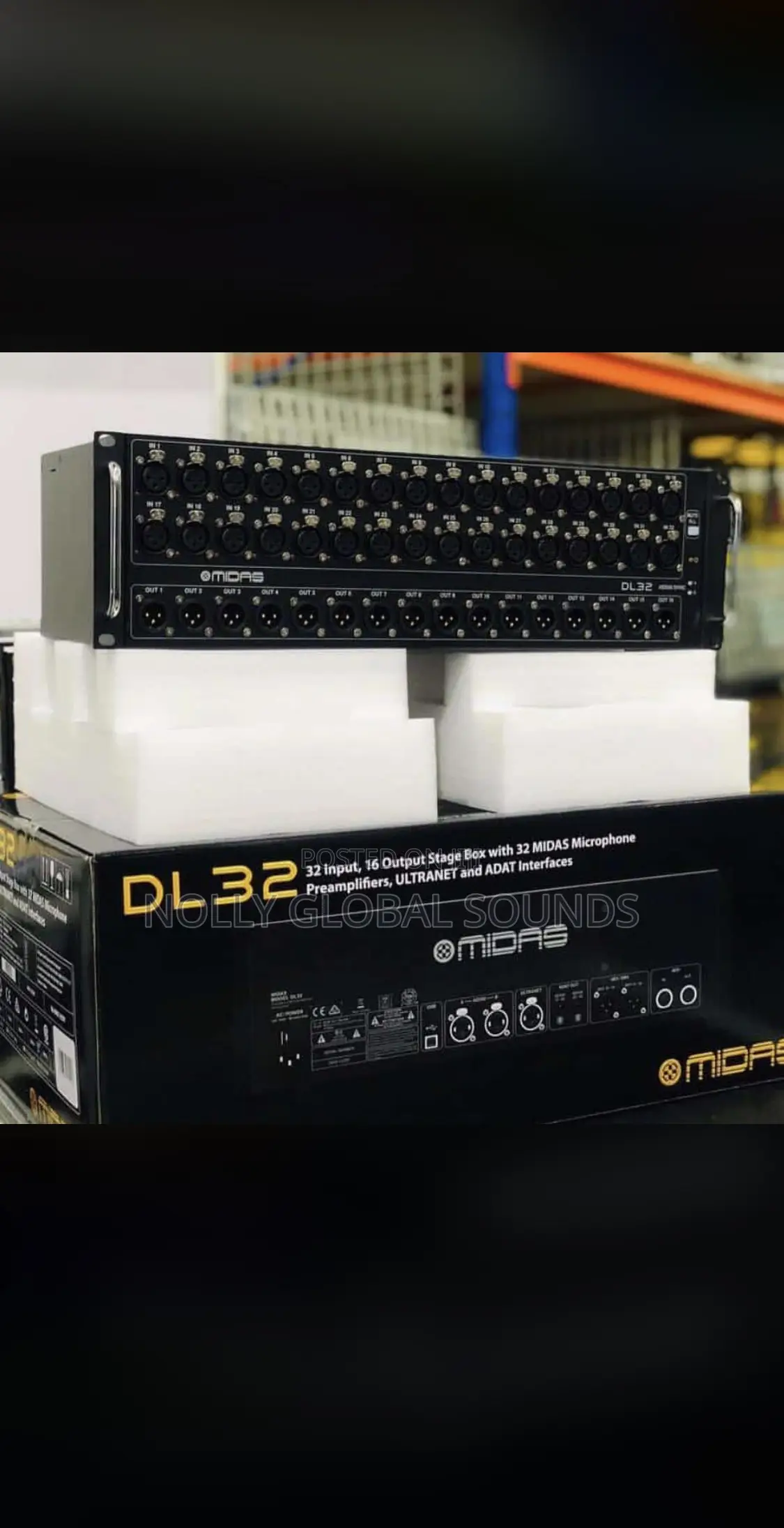 Midas Stage Box DL32 32 Input, 16 Output, 32 Midas Preamp