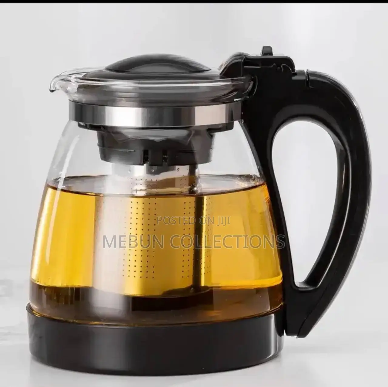 Glass Teapot With 4 Tea Cups
