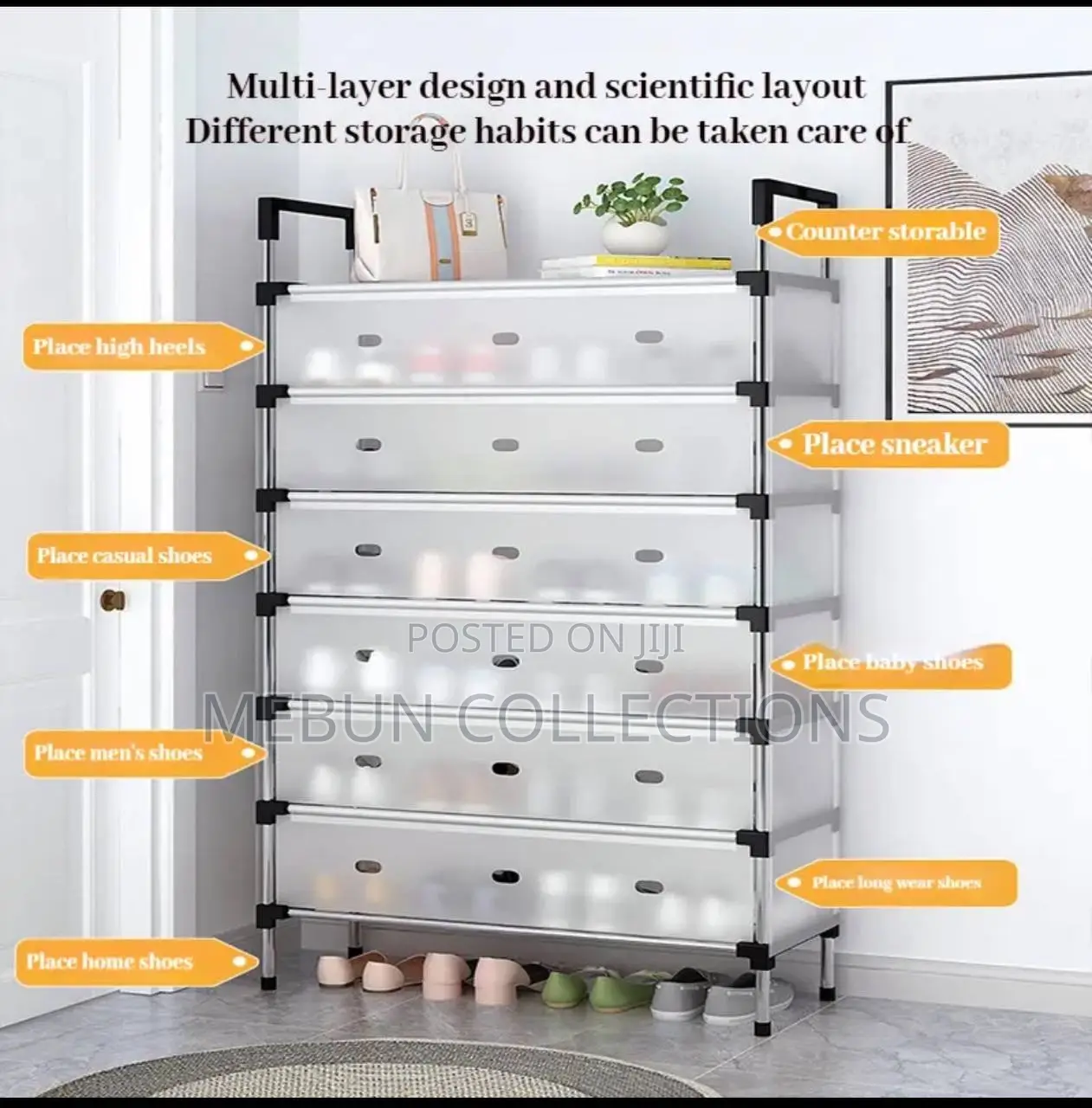 7 Layers Dustproof Shoe Rack