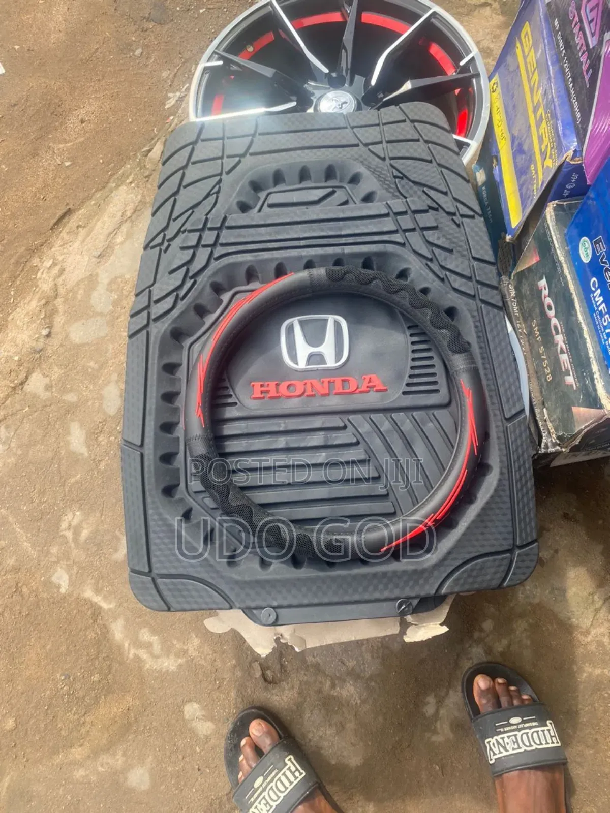 Honda Cups Foot Mat and Steering Cover