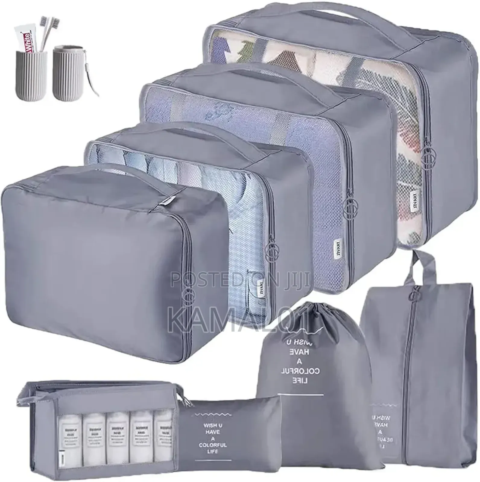 10pcs Packing Clothes Storage Bag Luggage Packing Organizers