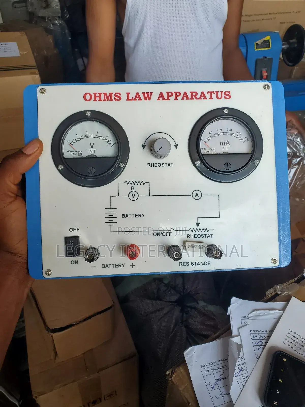 Ohms Law Apparatus